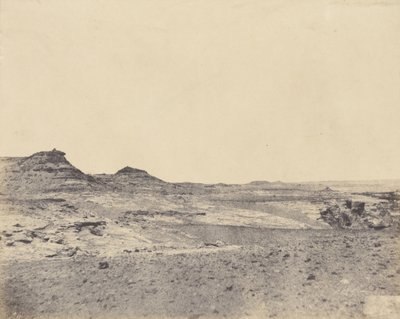 Etude de terrein nabij Gebel Abousir, 2de cataract door John Beasly Greene